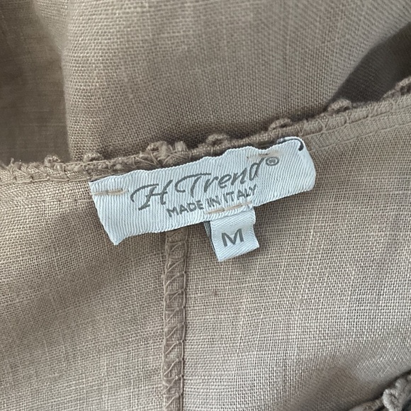 H Trend Made In Italy Embroidered Trim 3/4 Sleeve Tunic - Picture 6 of 9